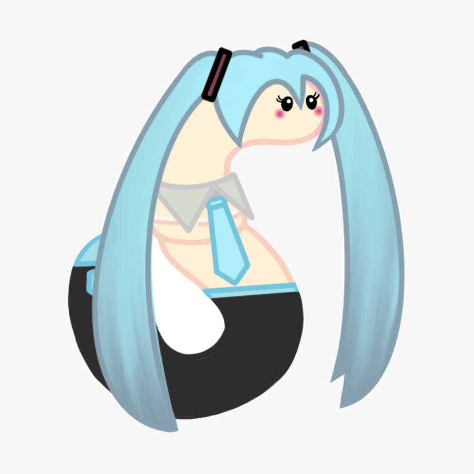 Miku Worm Sticker