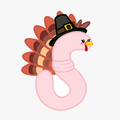Turkey Worm Sticker