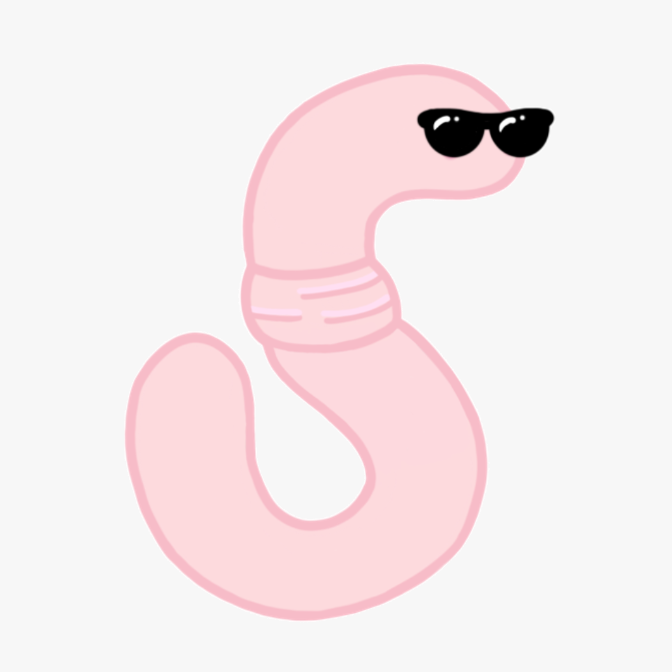 Swag Worm Sticker