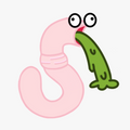 Barf Worm Sticker