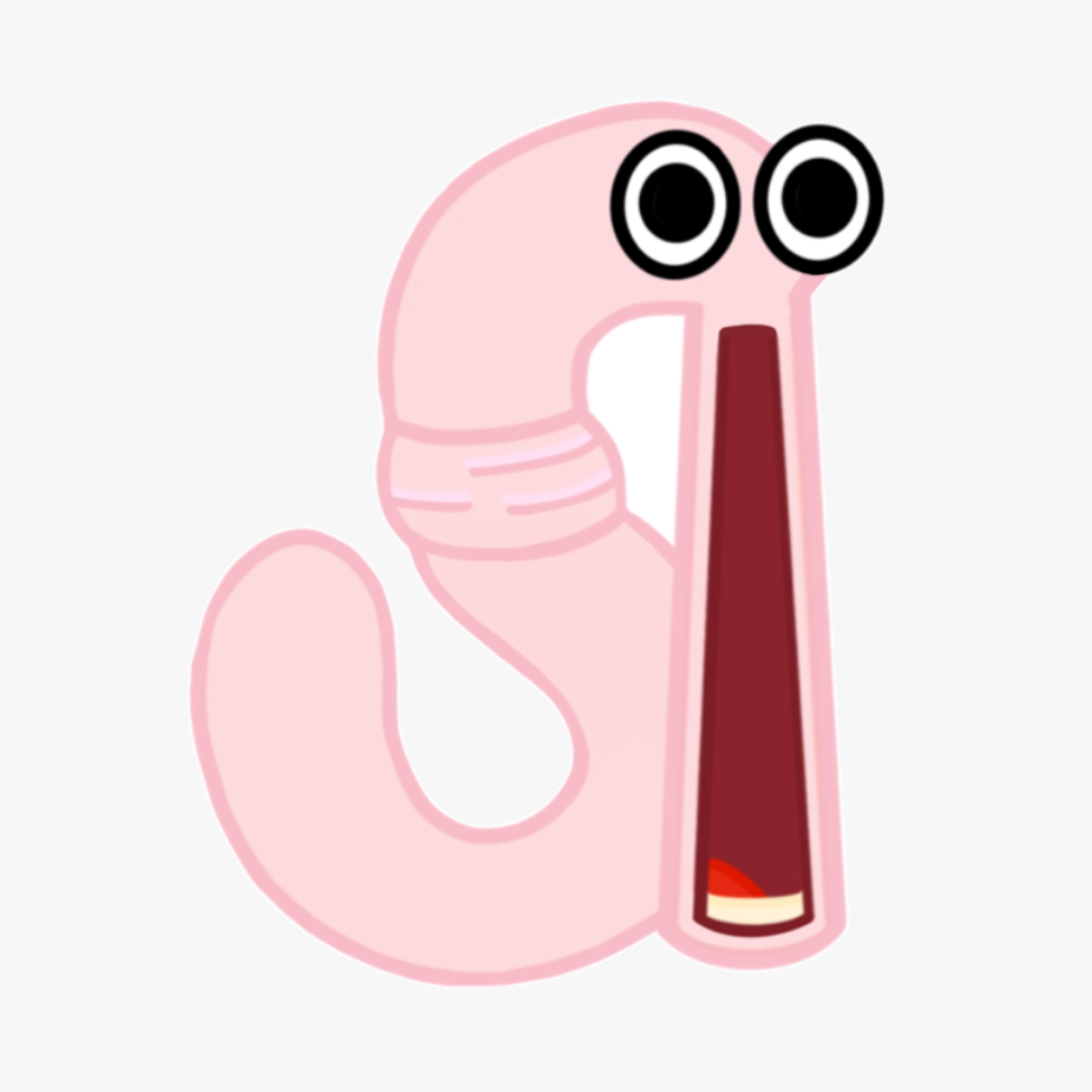 Jaw Drop Worm Sticker